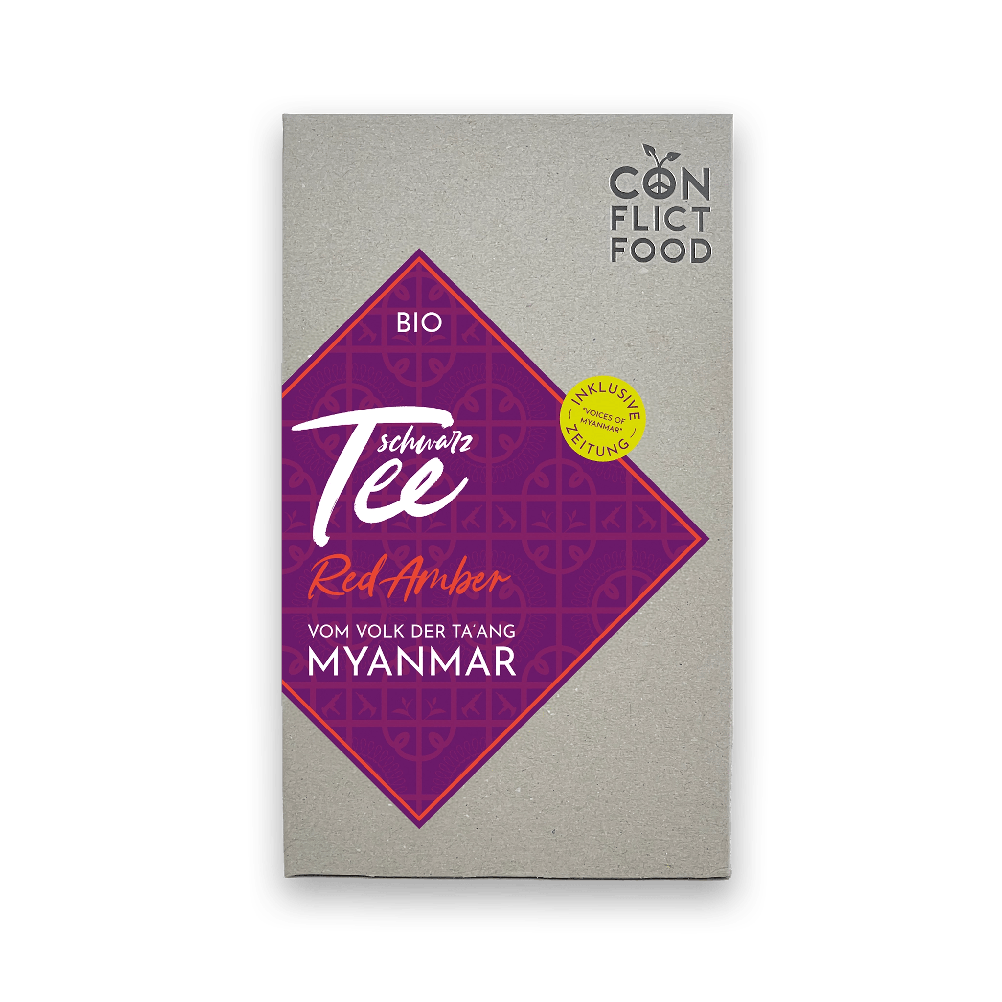 Conflictfood Red Amber Bio-Schwarztee im 80-g-Friedenspäckchen aus Myanmar